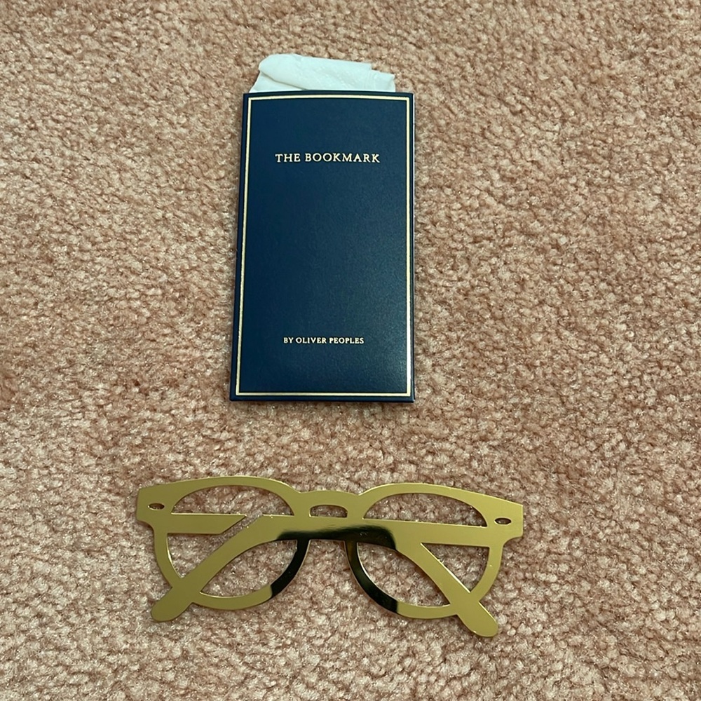 Oliver People Gold book mark